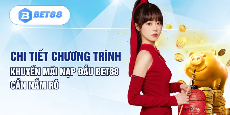 Chi tiết chương trình khuyến mãi nạp đầu BET88 cần nắm rõ